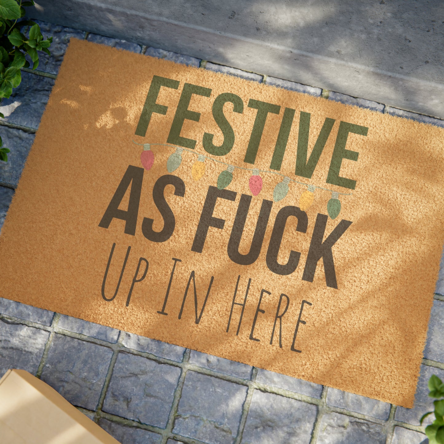 Festive AF Holiday Doormat