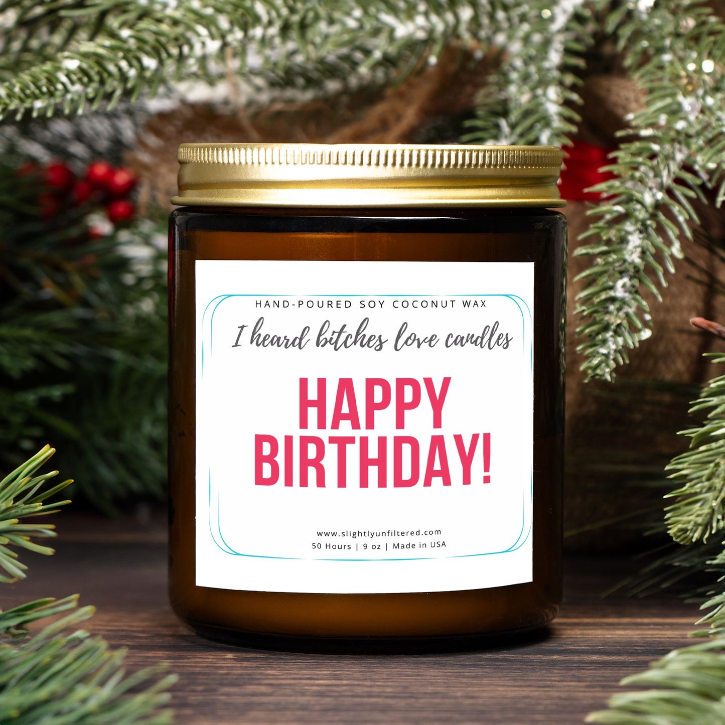 Birthday Love Candle - (Hand Poured 9 oz)