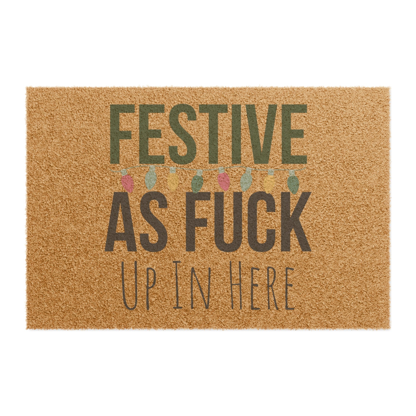 Festive AF Holiday Doormat