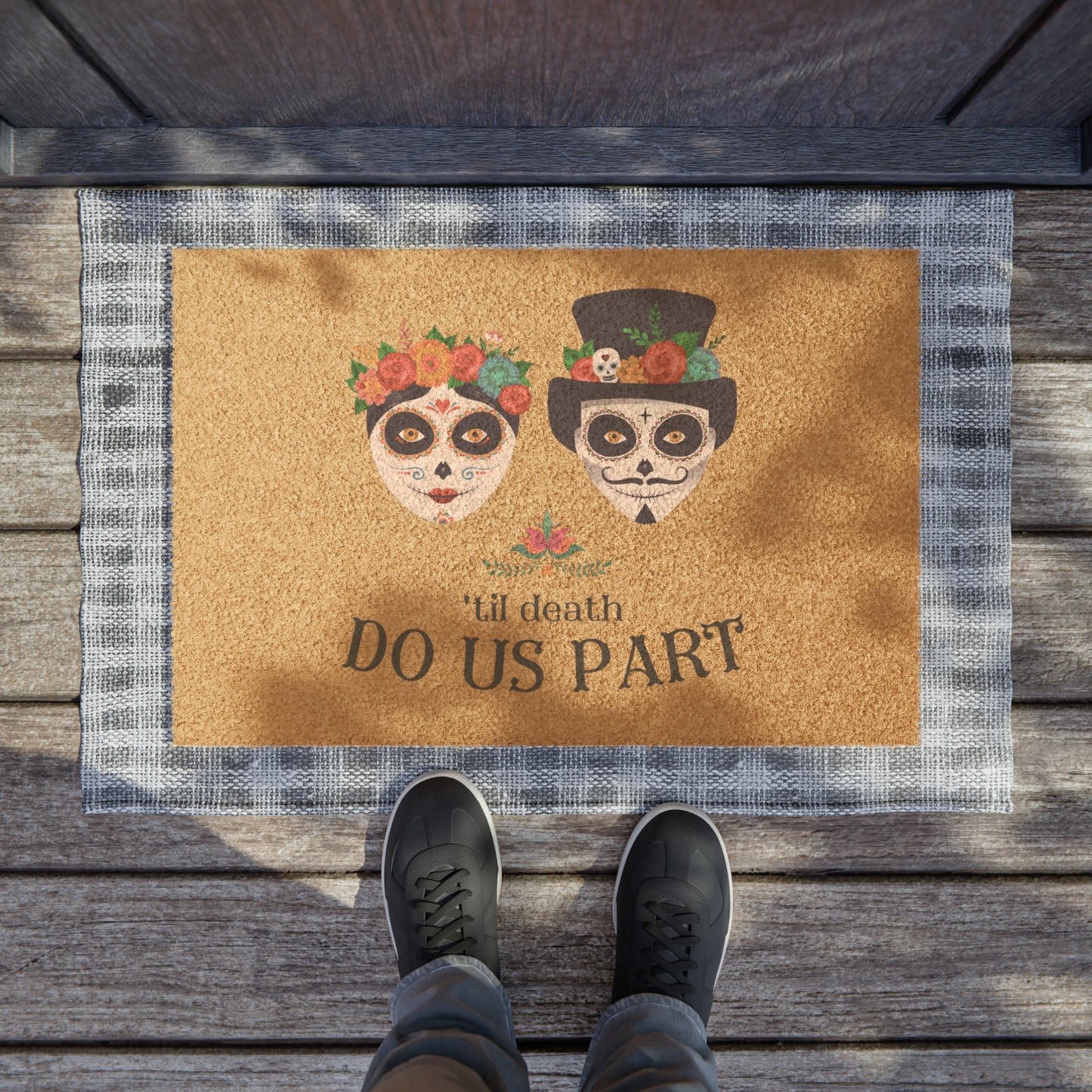 'Til Death Do Us Part Door Mat