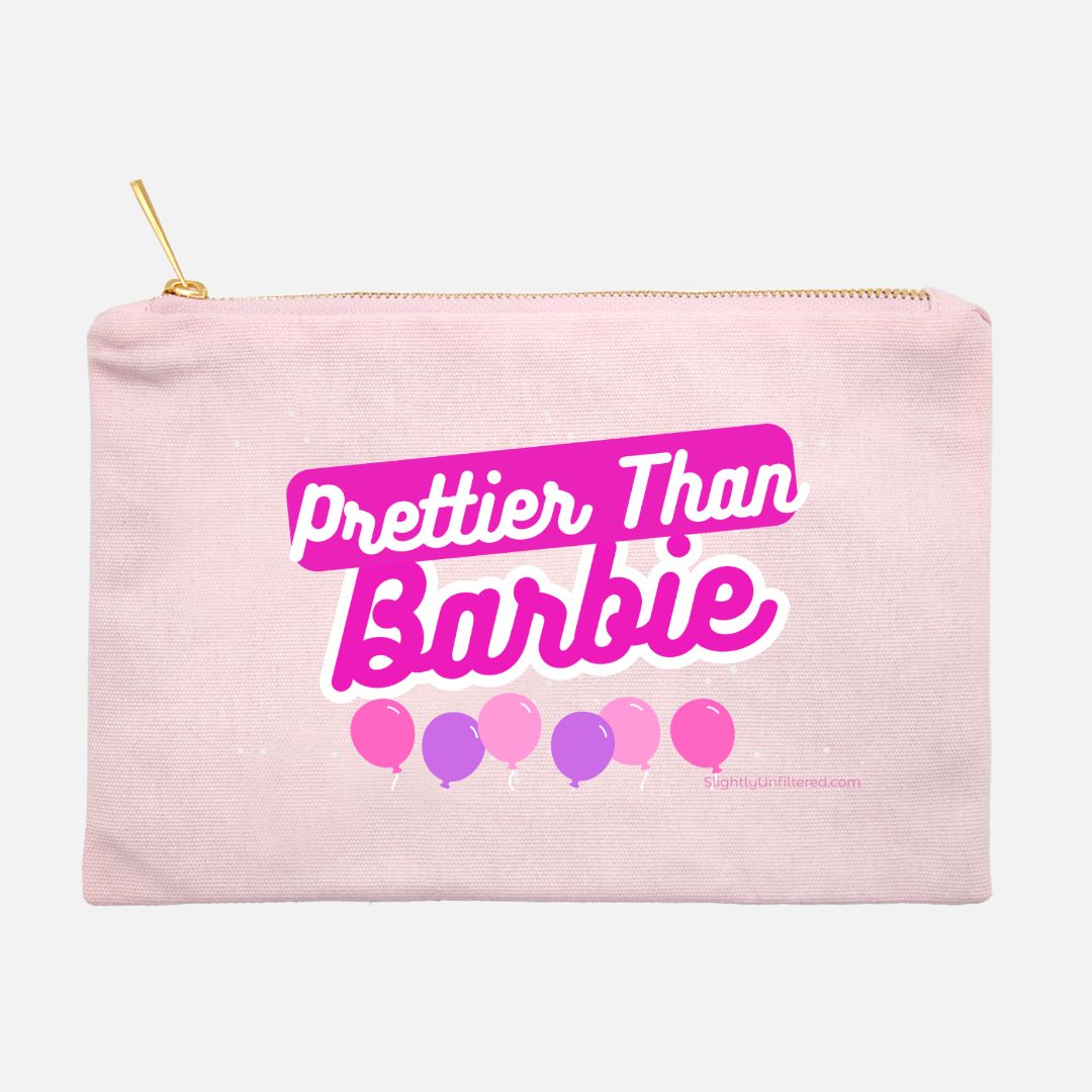 Prettier Than Barbie Canva Makeup Bag