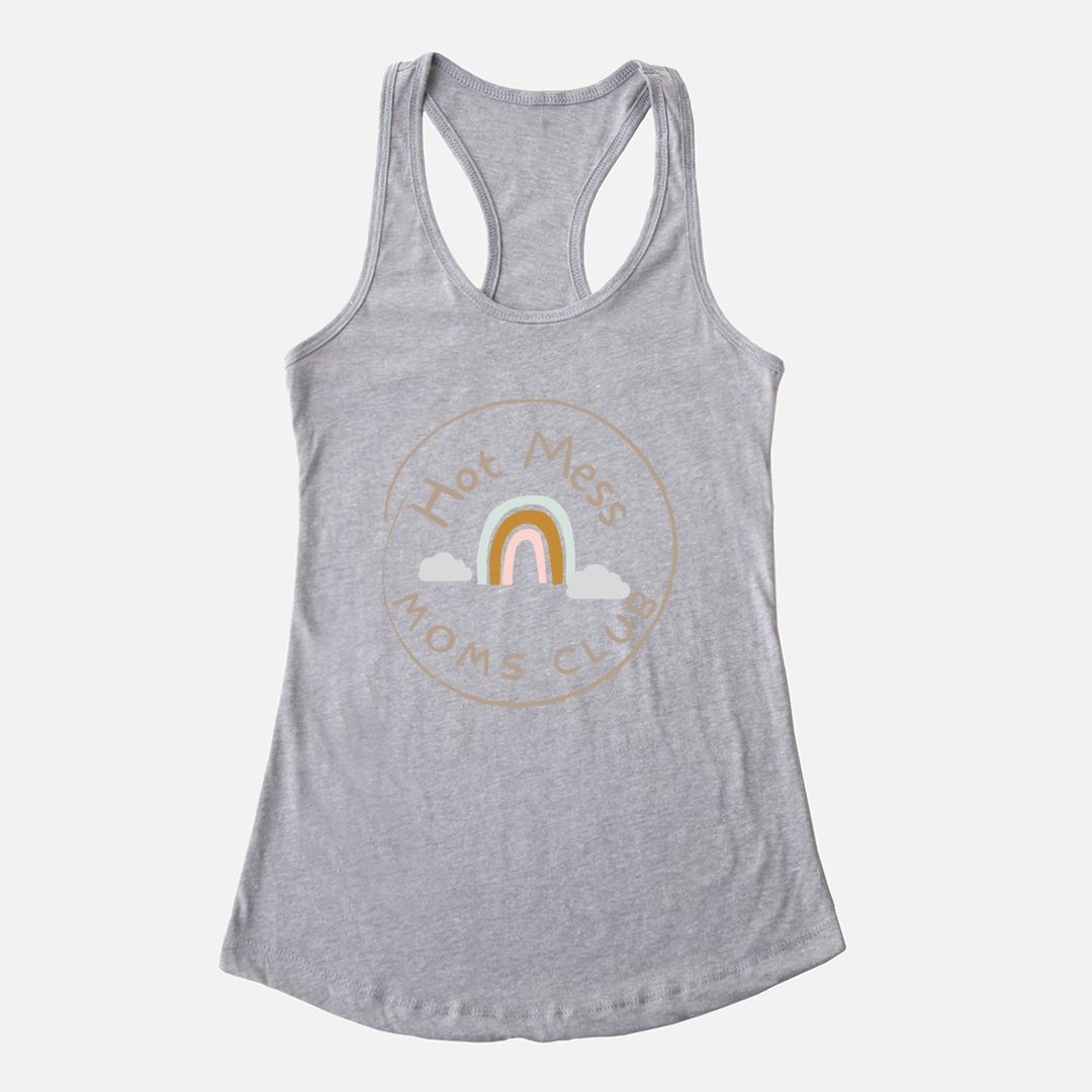 Hot Mess Moms Club Racerback Tank