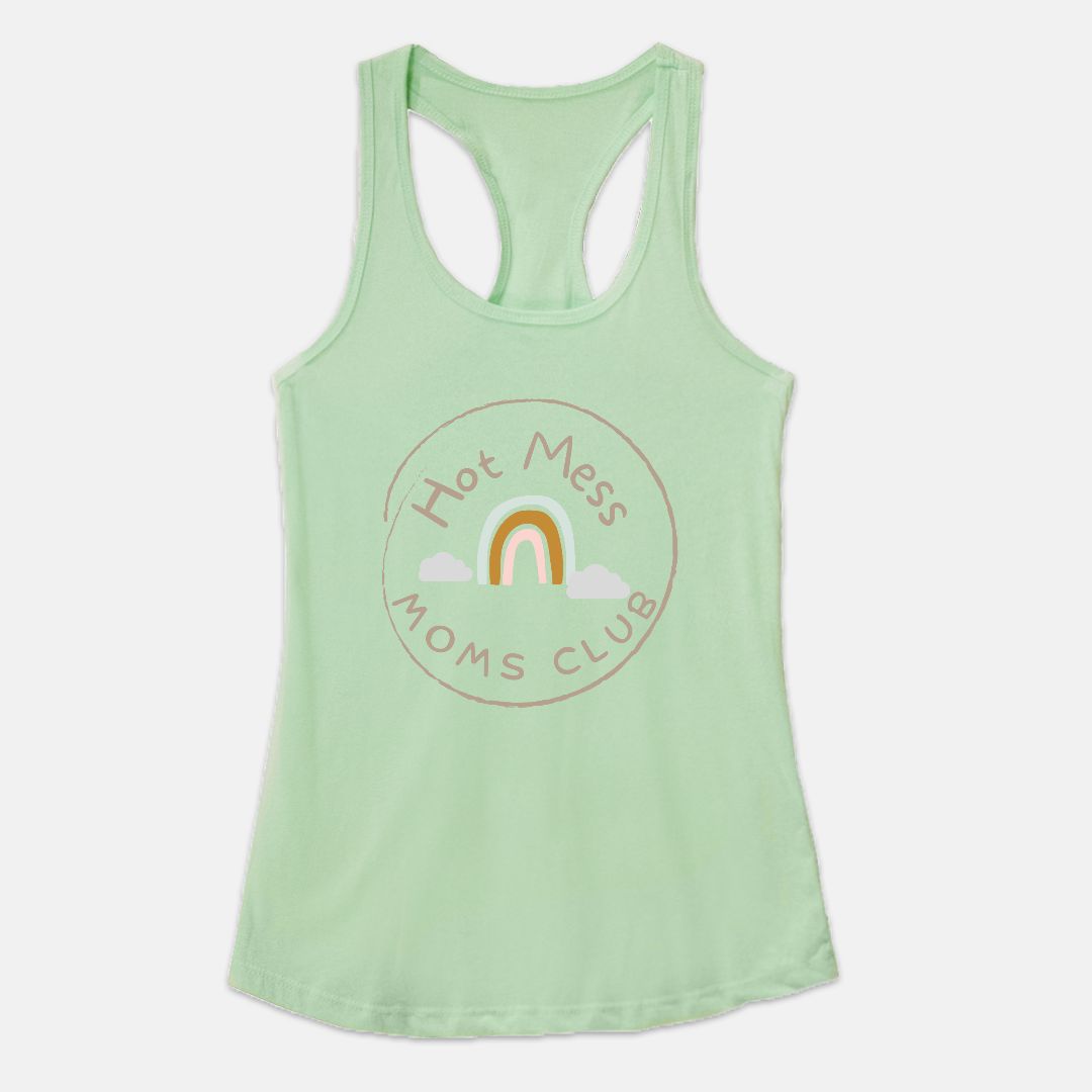 Hot Mess Moms Club Racerback Tank