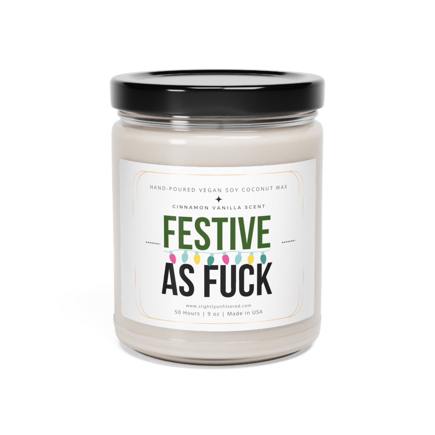 Festive AF Scented Soy Candle - 9oz