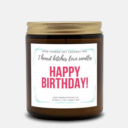 Birthday Love Candle  - (Hand Poured 9 oz)