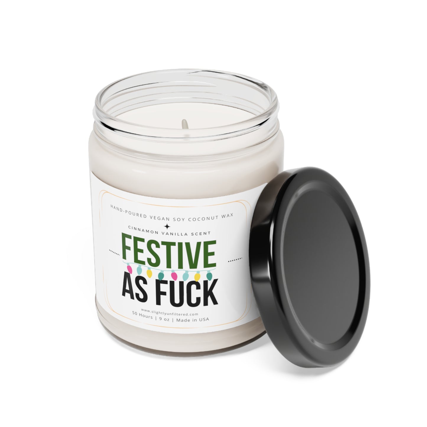 Festive AF Scented Soy Candle - 9oz