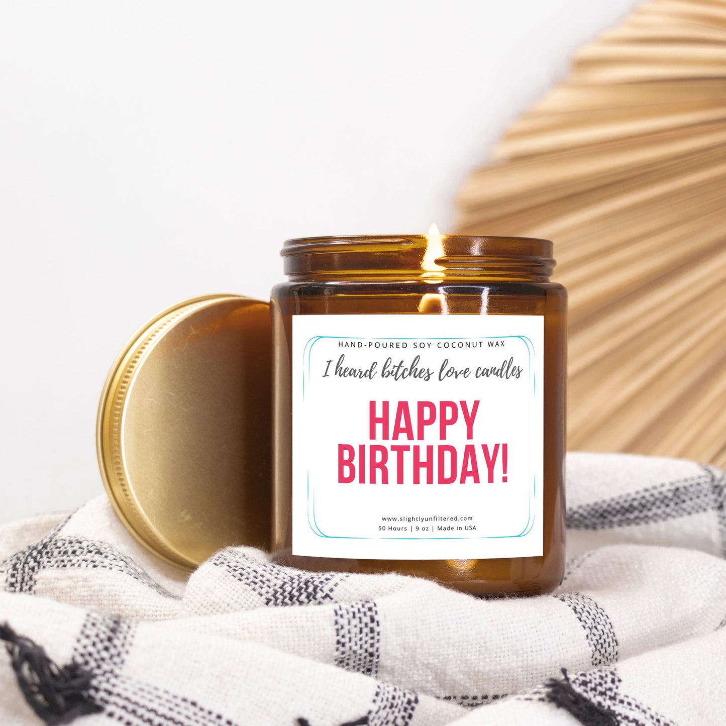 Birthday Love Candle  - (Hand Poured 9 oz)